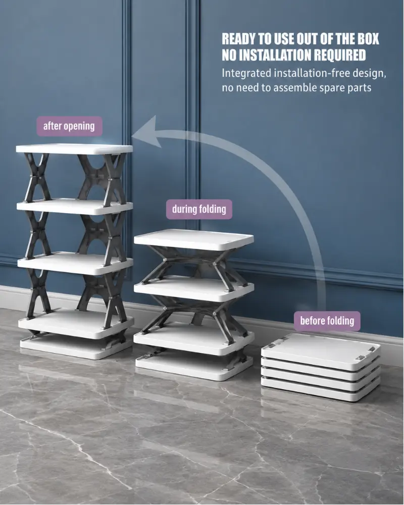 StackMate 6-Layer Foldable Shoe Rack - Image 2
