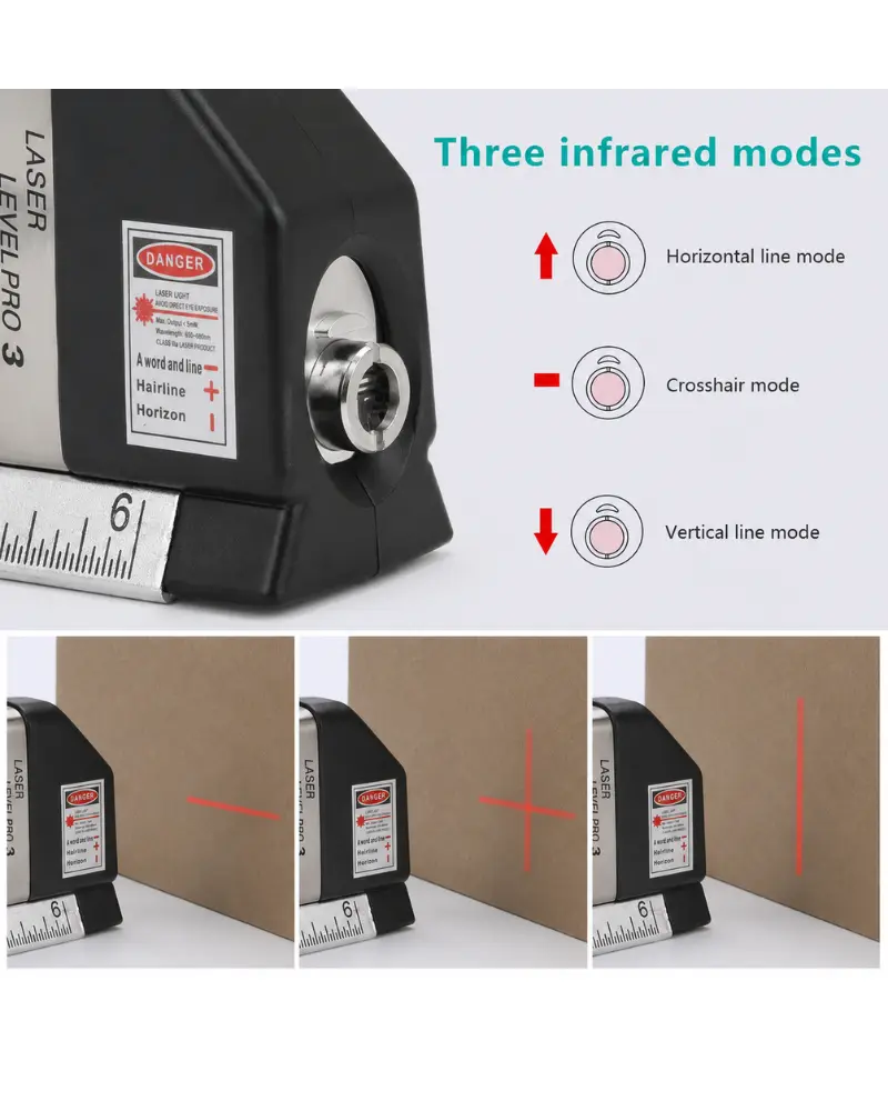 LevelMaster 3-in-1 Laser Measure Tool - Image 2