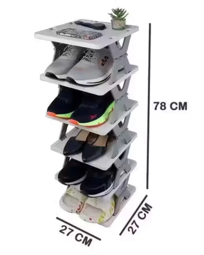 StackMate 6-Layer Foldable Shoe Rack